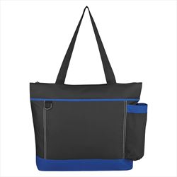 Black with Royal Blue Trim Front